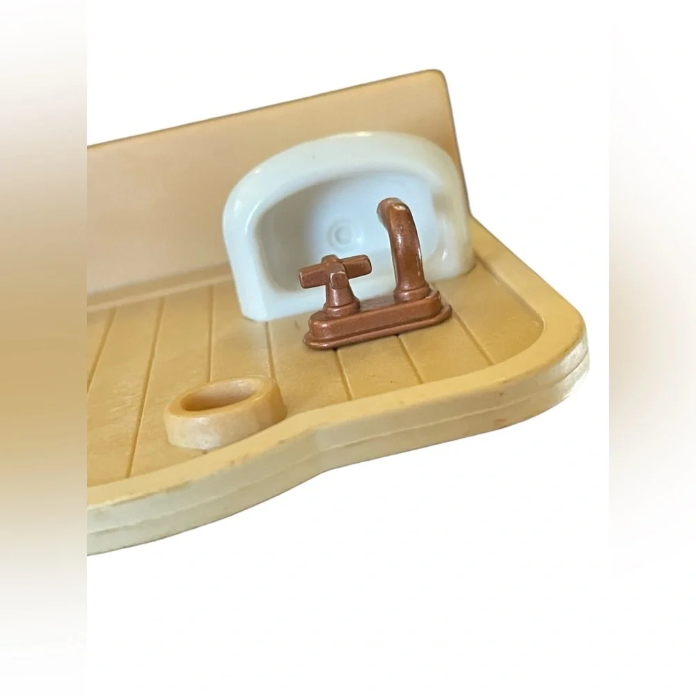 Sylvanian Families Calico Critters Dollhouse Bathroom Sink Wall Vanity‎ Replace